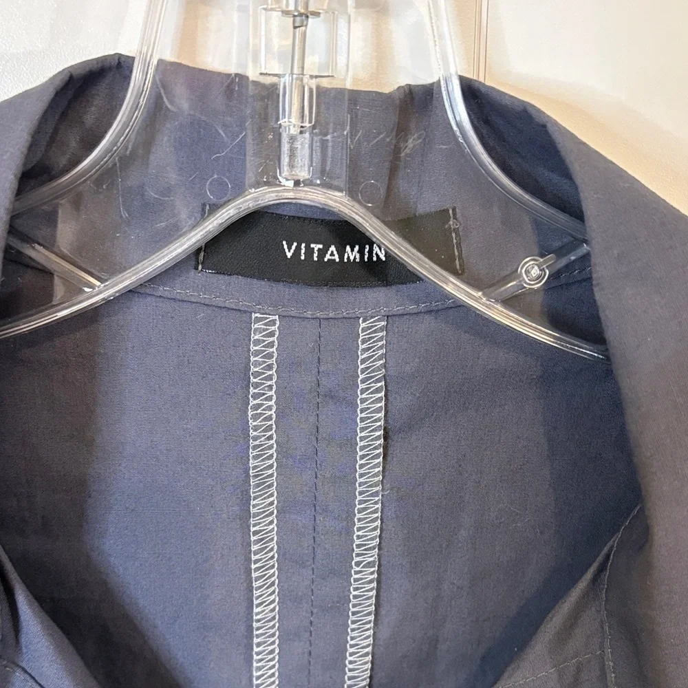 Vitamin Brushed Navy Painter’s Jacket 100% Cotton size S